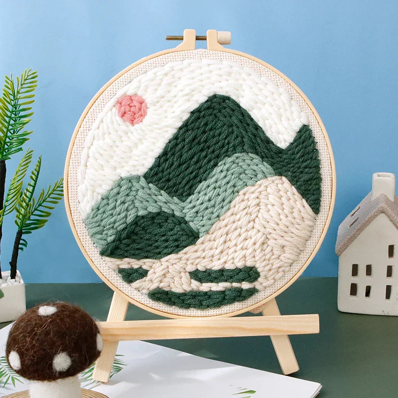 Adult Beginner Landscape - Punch Needle Kit