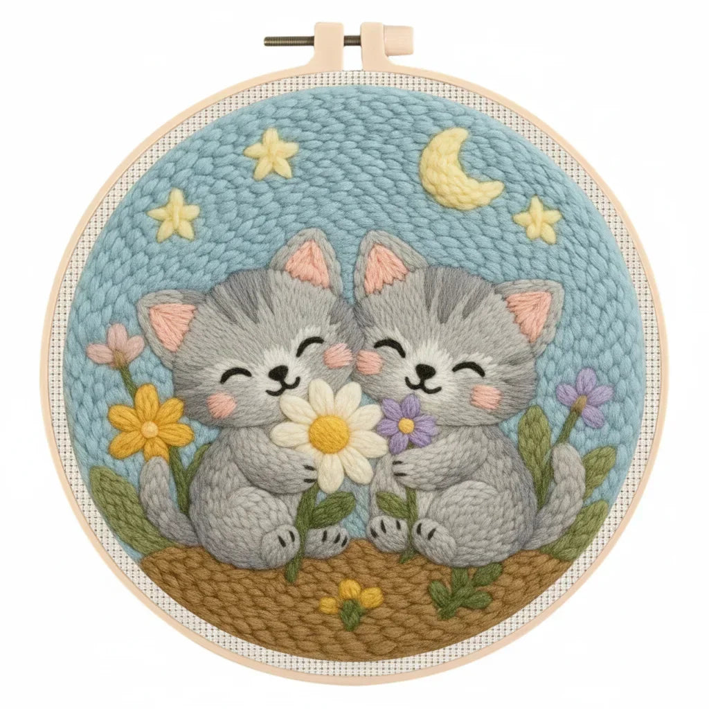 Animal Embroidery - Punch Needle Kit