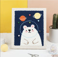 Bear Space Wall Art - Punch Needle Kit