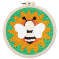 Bee Sunflower - Punch Needle Kit
