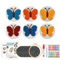 Butterfly Coasters Yarn - Punch Needle Kit