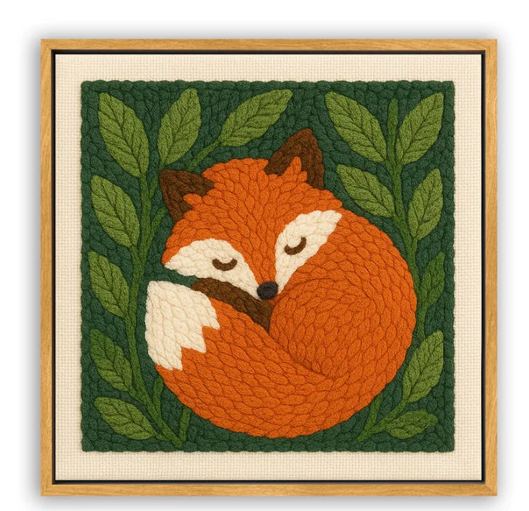 Cartoon Animal Festival Decor - Punch Needle Kit