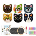 Cat Coaster Mats - Punch Needle Kit