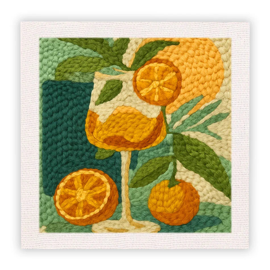 Citrus Cocktail Yarn - Punch Needle Kit