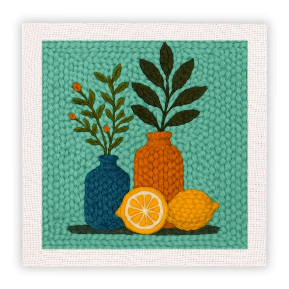 Citrus Vase - Punch Needle Kit