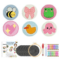 Coaster Embroidery Set Tools - Punch Needle Kit