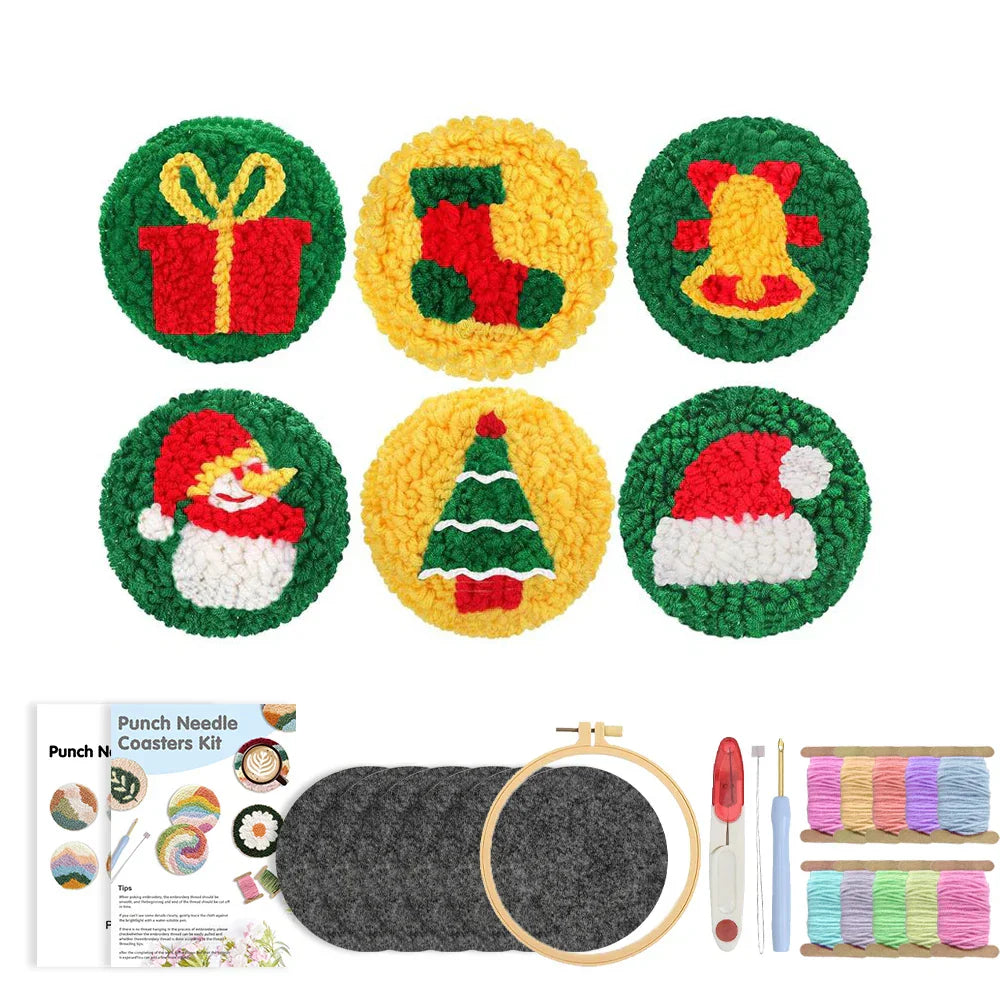Coaster Pack - Punch Needle Kit