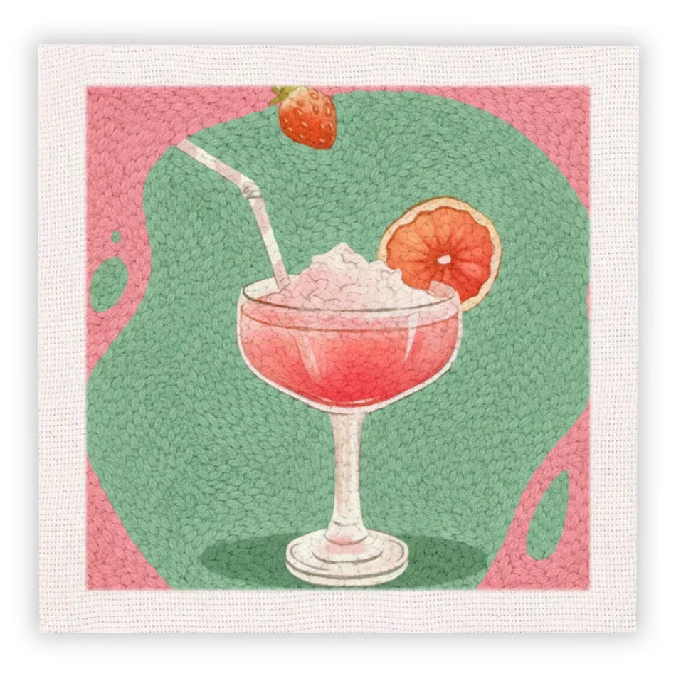 Cocktail Design Yarn - Punch Needle Kit