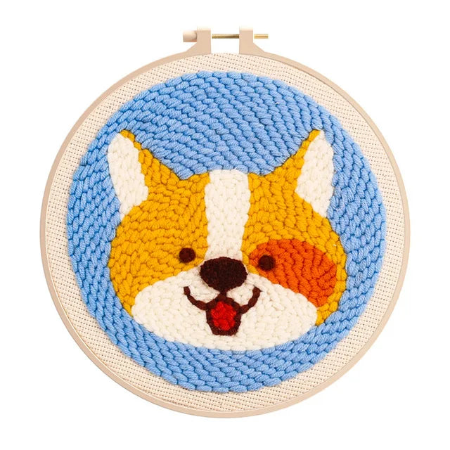 Corgi Dog - Punch Needle Kit