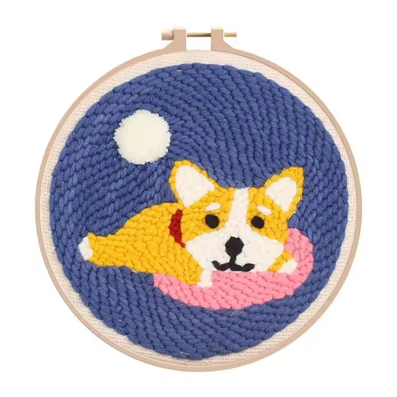 Corgi Dog Starter - Punch Needle Kit