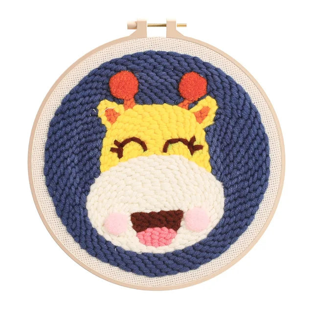 Cute Giraffe - Punch Needle Kit