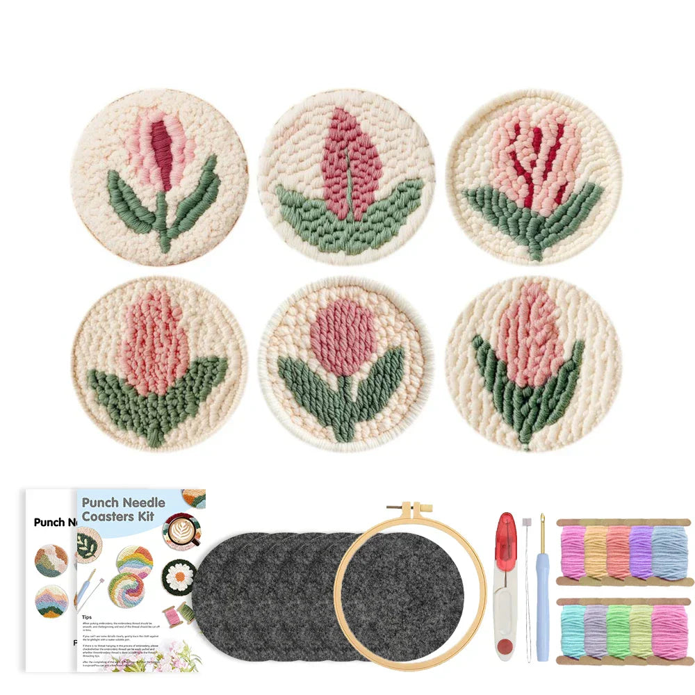 Floral Tufting - Punch Needle Kit