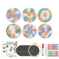 Flower Yarn Coaster - Punch Needle Kit