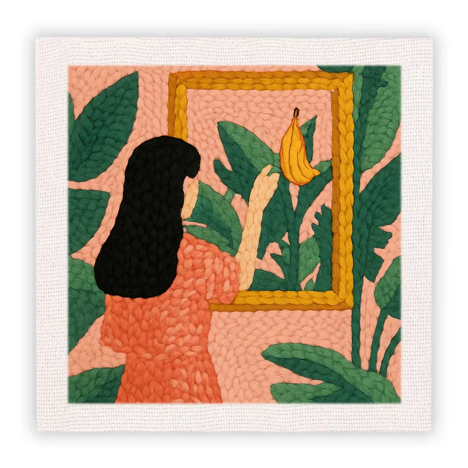 Frame Yarns Needles Decor - Punch Needle Kit