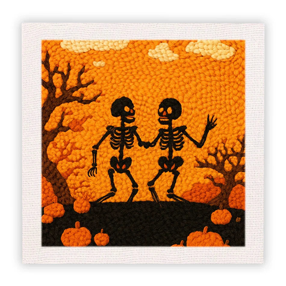 Halloween Skeleton - Punch Needle Kit