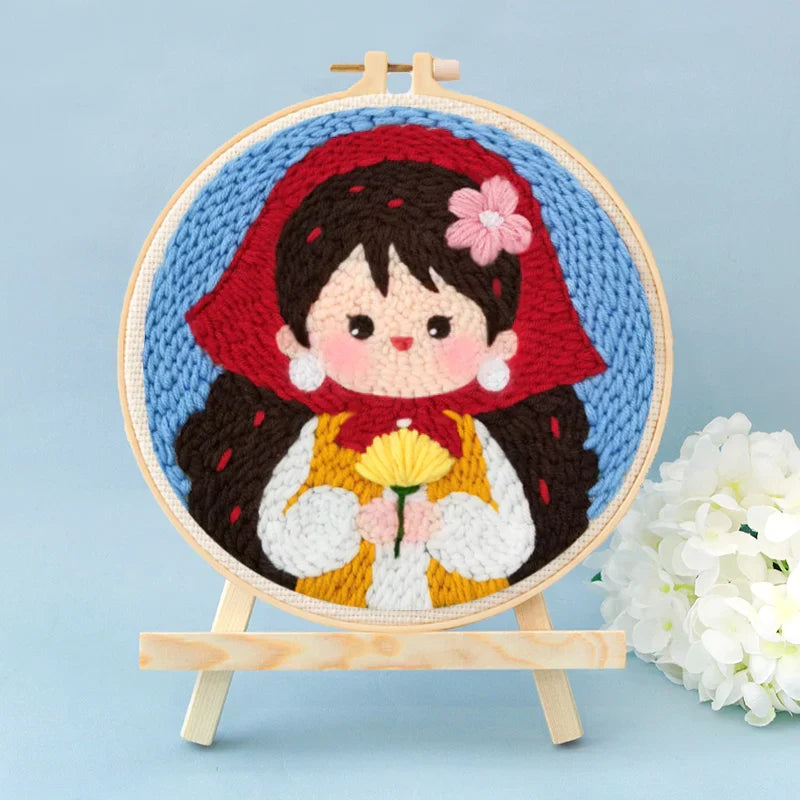 Hoop Yarn Threader - Punch Needle Kit