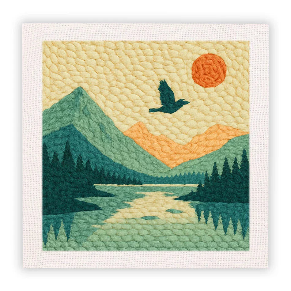 Landscape Design Frame - Punch Needle Kit