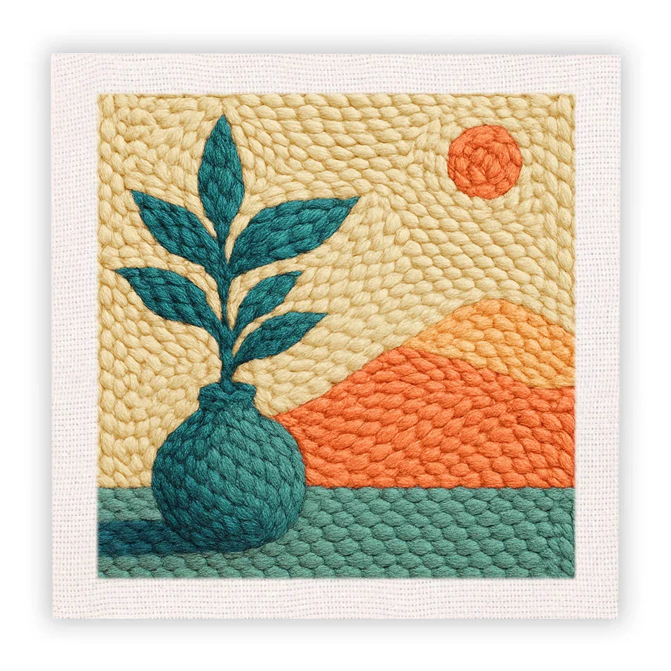 Landscape Pattern Kit - Punch Needle Kit