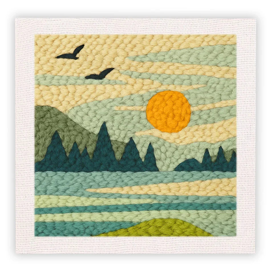 Landscape Picture Frame - Punch Needle Kit