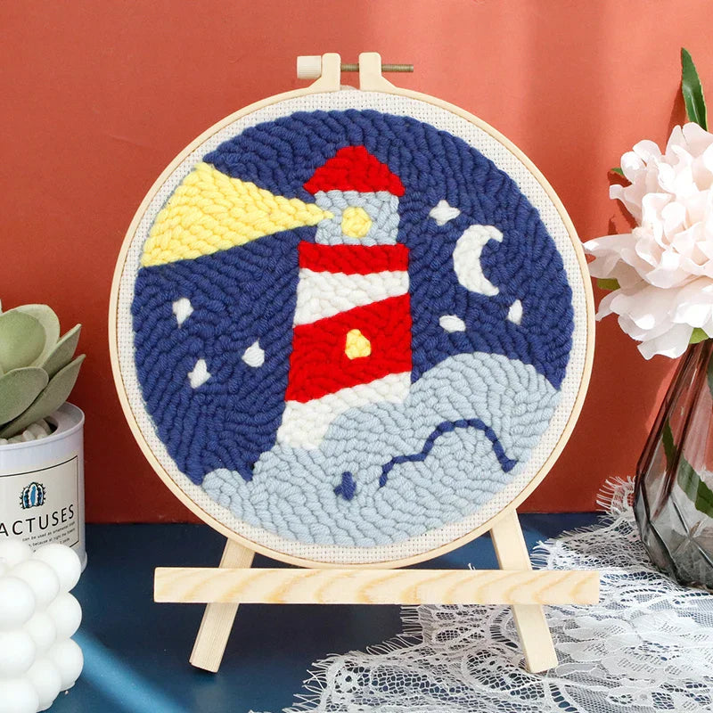 Lighthouse Design - Punch Needle Kit