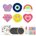 Multicolor Coasters - Punch Needle Kit