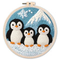 Penguin Trio - Punch Needle Kit