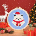 Polar Bear Christmas - Punch Needle Kit