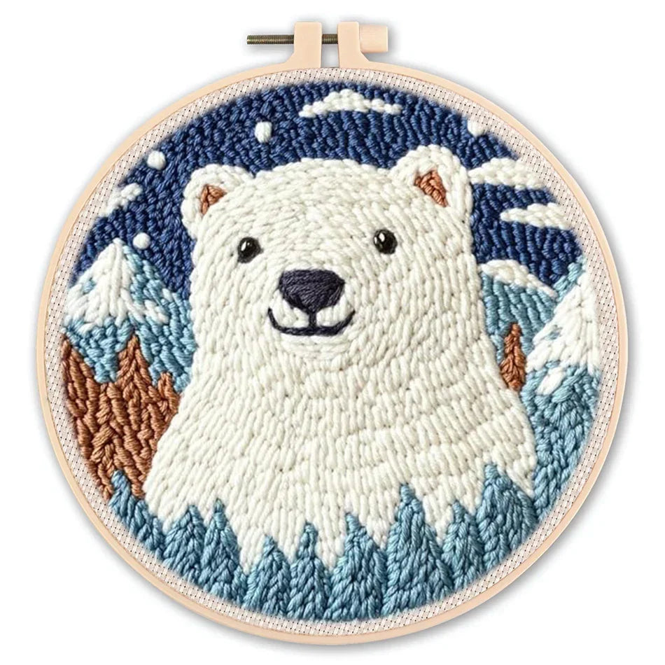 Polar Bear - Punch Needle Kit