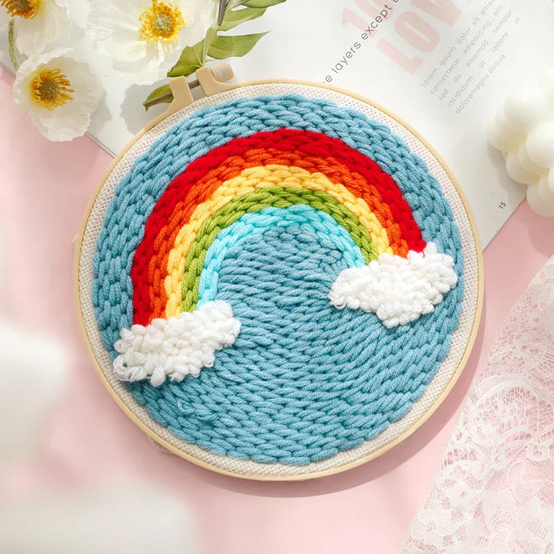 Rainbow Wall Art - Punch Needle Kit