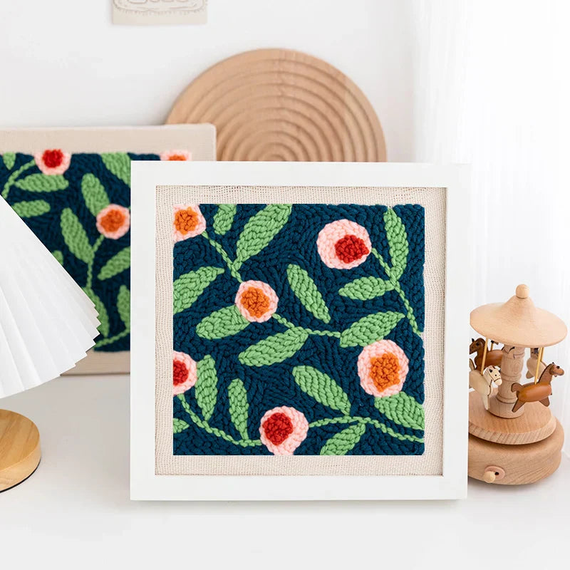 Blooming Joy DIY Punch Needle Craft Kit  | 20x20cm