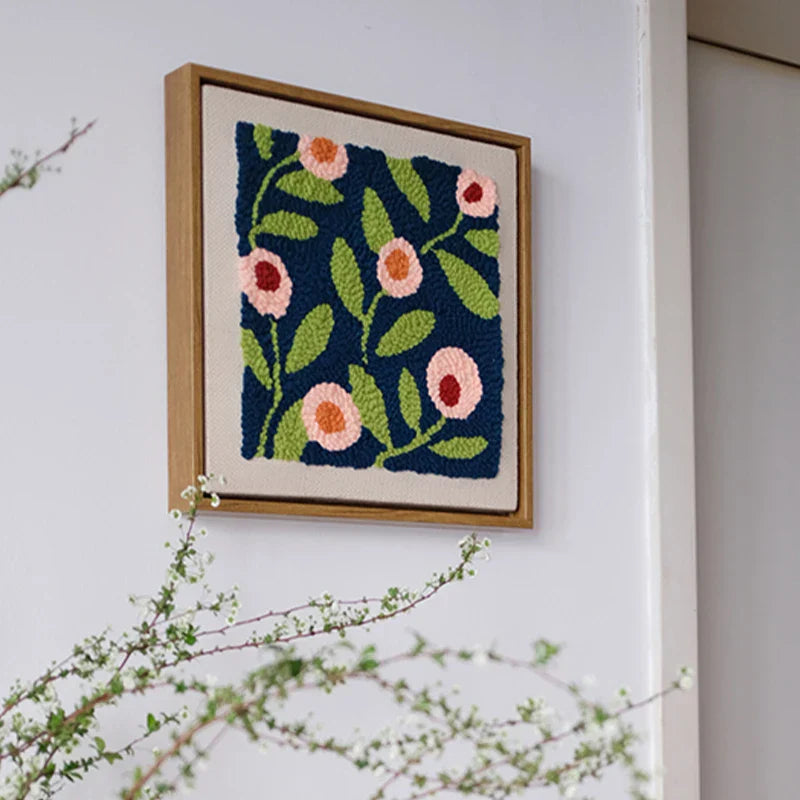 Blooming Joy DIY Punch Needle Craft Kit  | 20x20cm