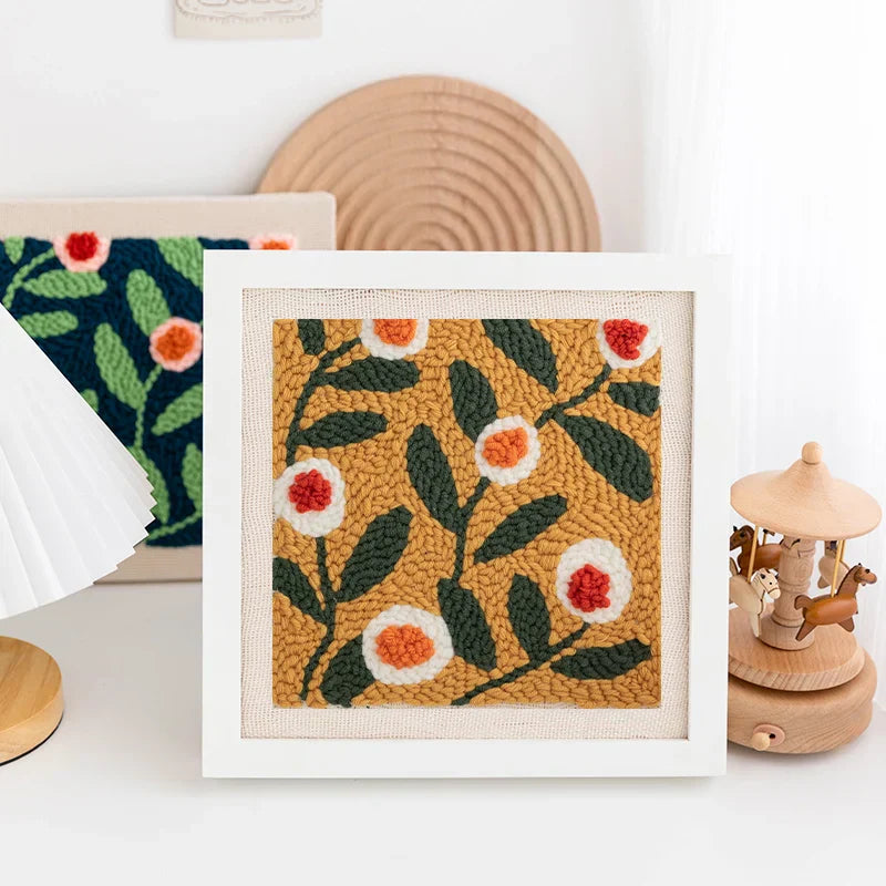 Blooming Joy DIY Punch Needle Craft Kit  | 20x20cm