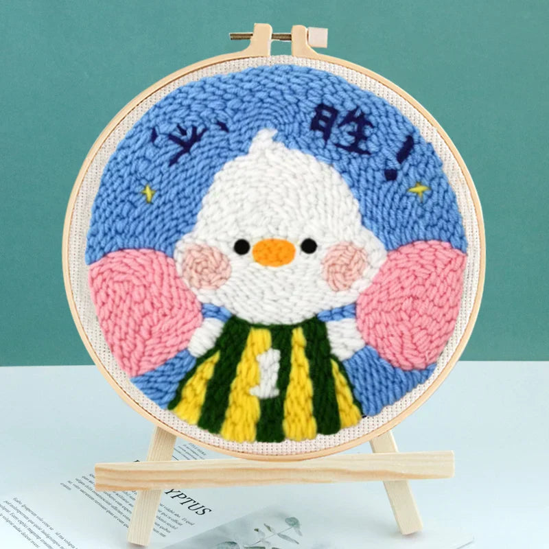 Starter Hoop Yarn - Punch Needle Kit