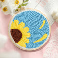 Sunflower Embroidery - Punch Needle Kit