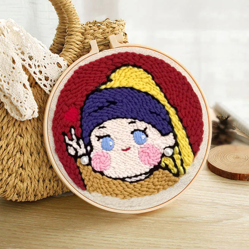 Yarn Needles Hoop - Punch Needle Kit